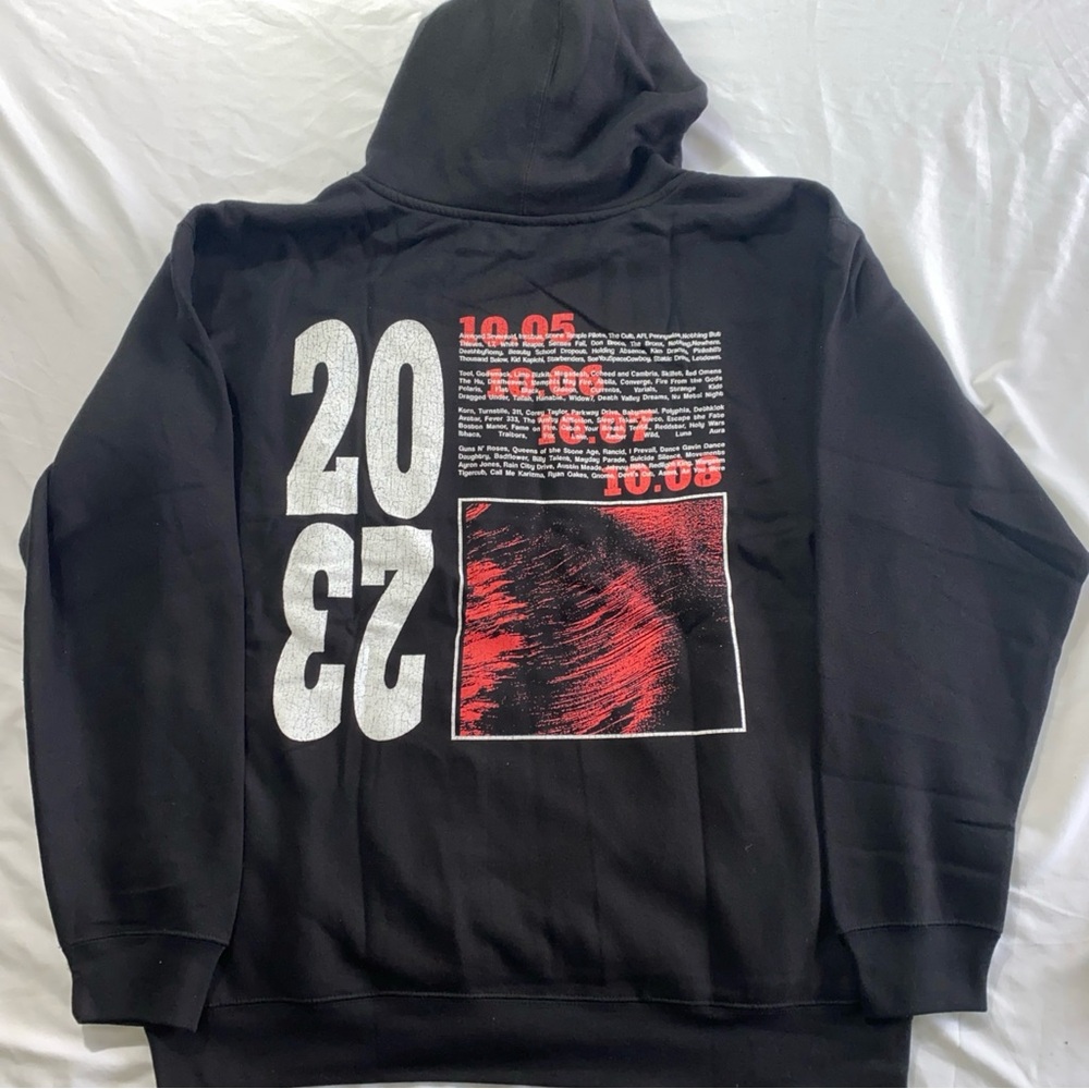 Aftershock festival 2023 Concert DANGER HOODIE Sz small TOOL AFI KORN GNR 311